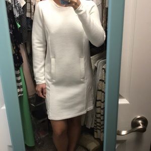 White Loft Sweatshirt Dress